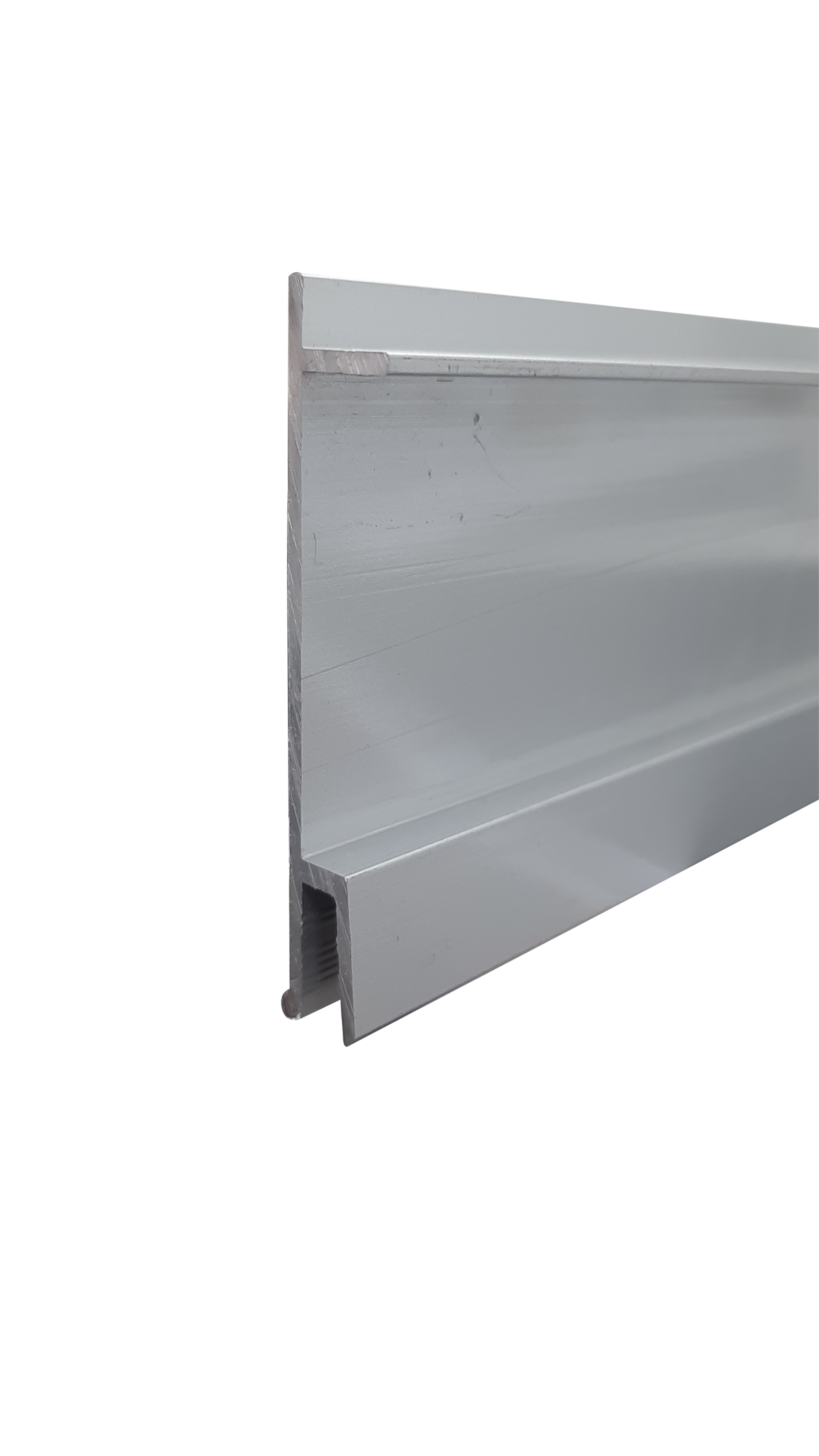 P-BD60S Fabric Aluminium Profile, Anodized Silver, 130mm, 3M, Slim SEG Frame for Compact Textile Lightbox & Tight-Fit Displays, Ideal for Modern Retail Environments